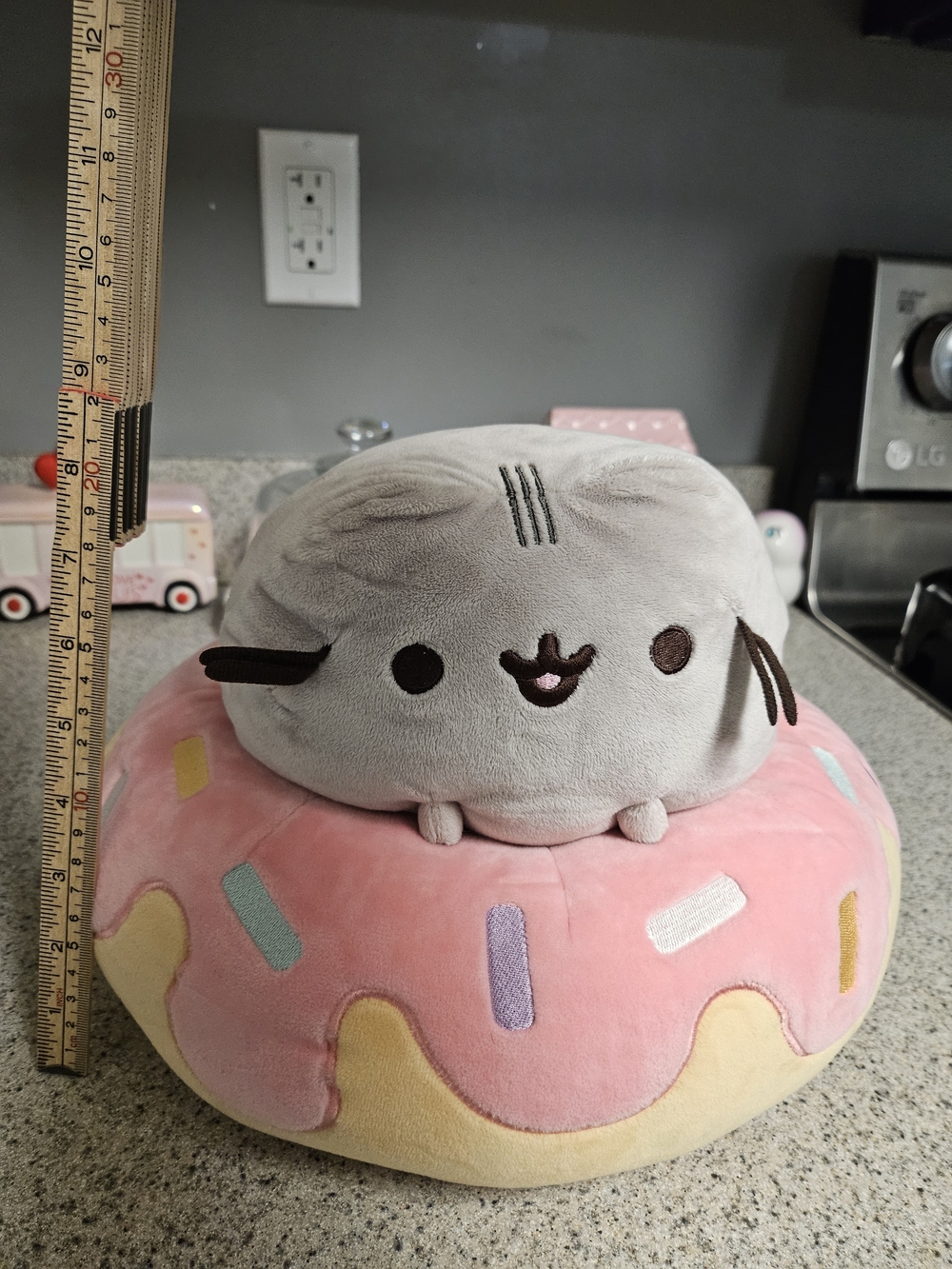 Pusheen Plush Donut Cushion - Pink Frosting - Picture 9 of 14
